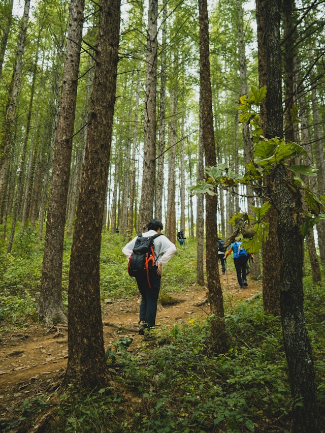 Sustainable outdoor gear in nature